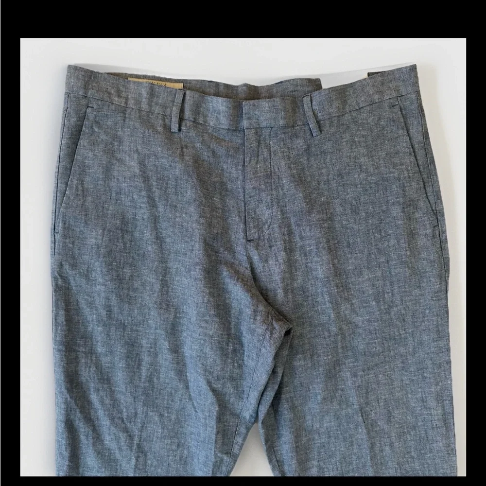 Perry Ellis Men’s Slim Fit Linen Pants Light Blue 36x30 NWT - Picture 4 of 10